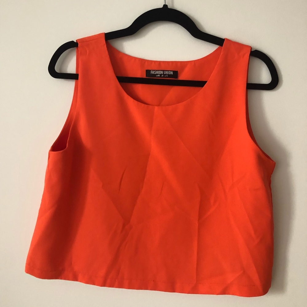 Fashion Union Cropped Tank, Size 8